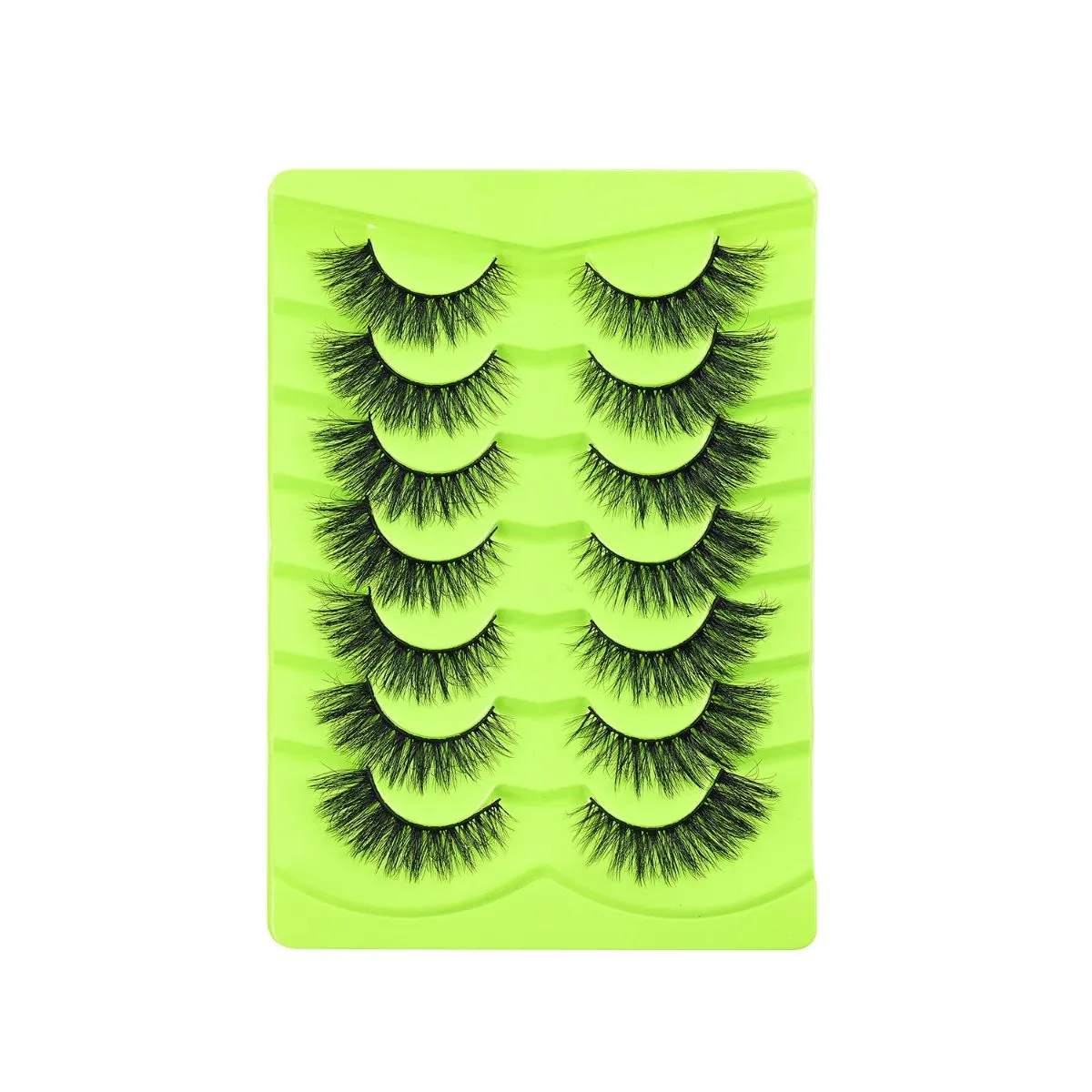 Dramatic Volume Strip Lashes – Fluffy Curly False Eyelashes, Thick Faux Mink Eye Lashes for Big Eye Effect, Reusable